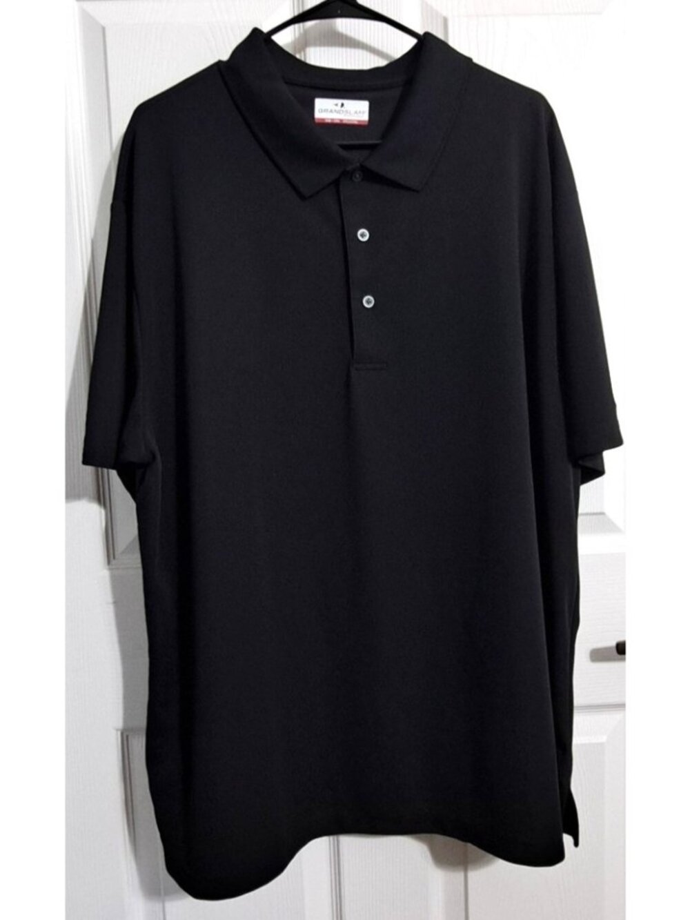 Grand Slam Performance Men's 2XL Black Short Sleeve Polo Golf Shirt